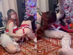 Phang nhau tập thể dịp noel siêu sướng lạc
