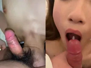 Em thổi kèn khoái quá anh không chịu nổi mà bắn lên cả mặt
